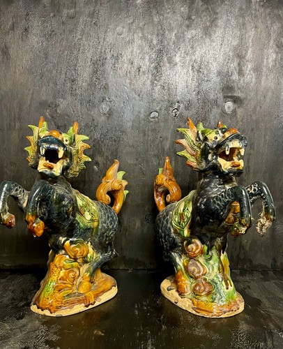 Antikes sancai keramik drachen - sancai,