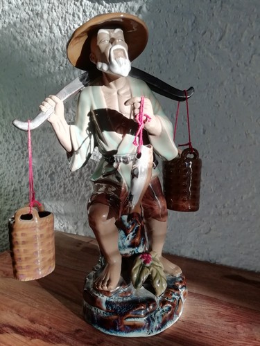 Chinesischer händler fischer - chinesischer, händler/fischer