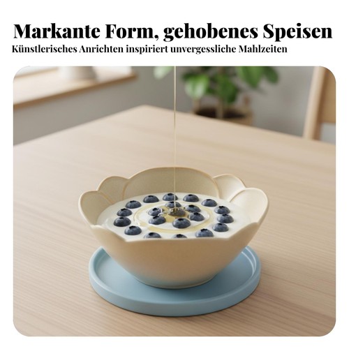 Keramik lotus schale creme - keramik,