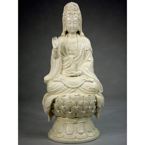 Porzellanfigur lianwo guanyin - porzellanfigur,